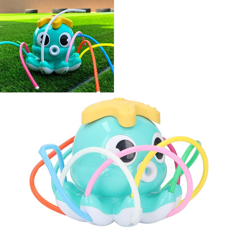Summer Backyard Lawn Water Sprinkler Splashing Toy Kid Cute Octopus
