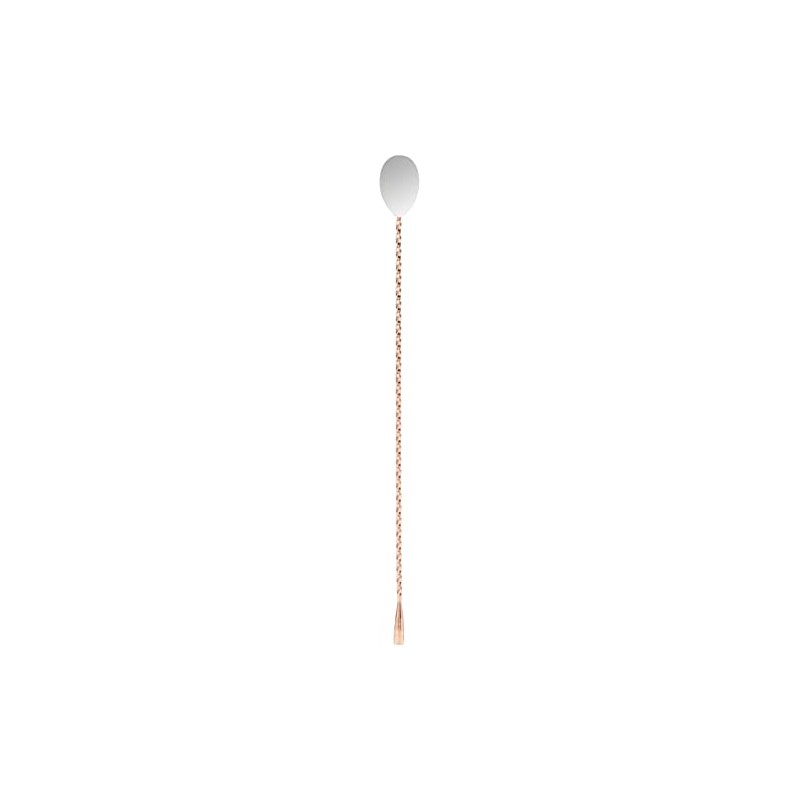 Genware BS-T35C Stainless Steel Copper Coated Teardrop Bar Spoon, 35