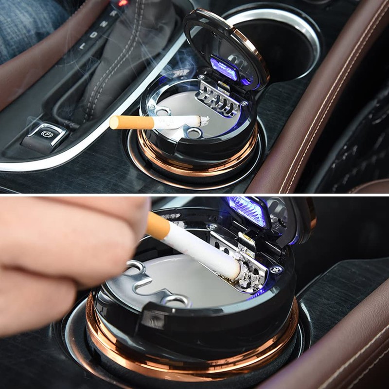 LxwSin Car Ashtray, Easy Clean Up Removable Car Ashtray with