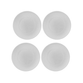 Bordallo Pinheiro Bicos Mineral Grey Dinner Plates, Set of 4