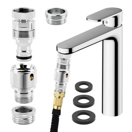 NINEFOX Kitchen Sink Faucet Quick Connector, Faucet Adapter Faucet to Garden Hose Adapter for Bathroom Kitchen, Shower Hose, Garden Hose