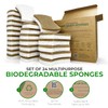 Biodegradable Natural Kitchen Sponge - Compostable Cellulose and Coconut Walnut