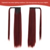JJstar 70cm Straight Ponytail Extension, Clip-in Wrap Around Synthetic Hairpiece