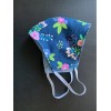 Face Mask triple Layer Handmade Washable Cloth Pink Flower F