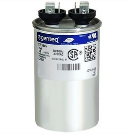 GE 97F5050-15 uf MFD 370 Volt VAC Genteq Replacement Round Run Capacitor