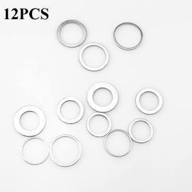 12Packs Saw Blade Bushing Set Saw Blade Adapter Ring Saw Blade Spacer 1Inch to 20mm, 1inch to 5/8Inch, 1inch to 7/8Inch, 7/8Inch to 5/8Inch, 20mm to 5/8Inch, 7/8inch to 20mm