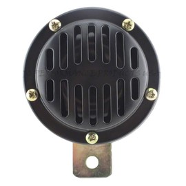 JC Performance Parts USA Universal 12v 6v or 24v Compact Vented Motorcycle, Car, Truck Horn Chrome or Black Vintage Style