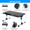 TeqHome Foldable Laptop Stand Height Angle Adjust Notebook Bed Desk