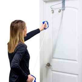 DMI Exercise Pulley Set for Physical Therapy helps Increase Mobility, White