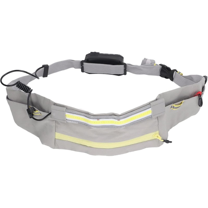 Tbest Luz de Cinturón COB para Correr, Senderismo, Riñonera con