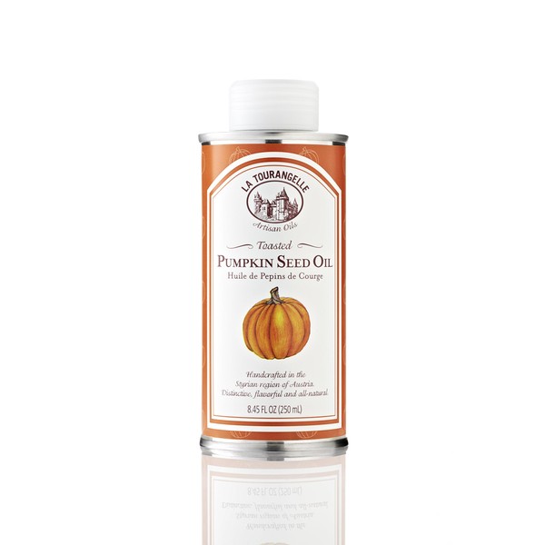 La Tourangelle, Toasted Pumpkin Seed Oil, 8.45 Fl Oz (Pack of 2) (Packaging may Vary)