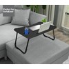 Fayquaze Laptop Bed Table, Portable Foldable Laptop Bed Desk with