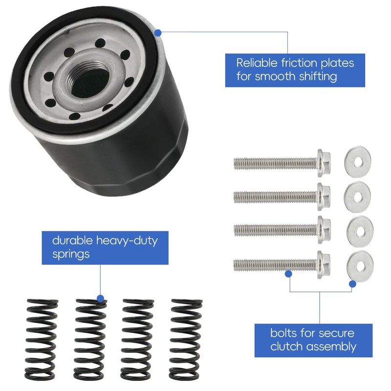 GOLKNHA Clutch Kit & Friction Plate Spring & Oil Filter