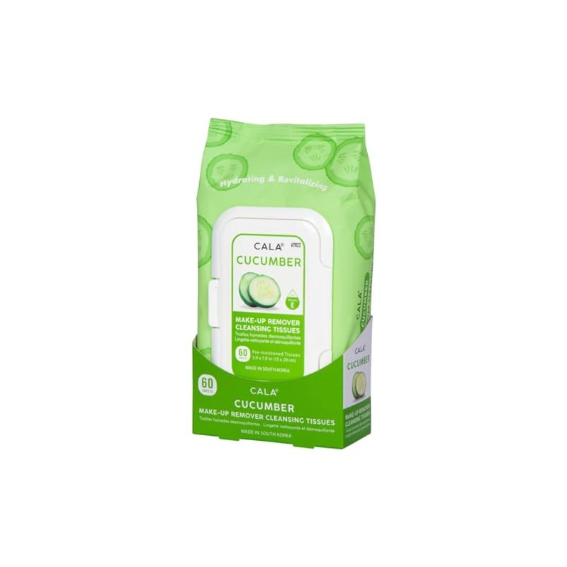 CALA Makeup Remover Cleansing Tissues (60 Sheets) (Cucumber)