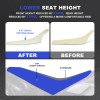 xitomer Motorcycle Lower Seat Cover And Foam Sponge Kit Fit