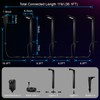 ZestPatio Plug in Outdoor RGB Landscape Pathway Lights Kit with