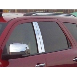Stainless Polished Chrome Pillar Post Trim 4PC, Compatible with Dodge Durango 2011-2020 (4-Door, SUV)