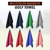 Magnetic Golf Towel, Ultra-Absorbent Microfiber Cleaning Towel (2, Dark Blue)