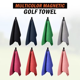 Magnetic Golf Towel, Ultra-Absorbent Microfiber Cleaning Towel (2, Dark Blue)