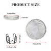 6PCS Modern Clear Coasters Glass Coasters for Drinks with Holder
