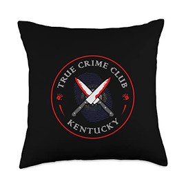 True Crime Club Kentucky, Murderino Murder Show Throw Pillow