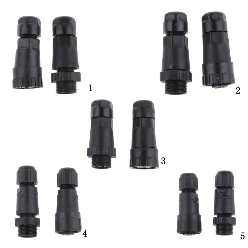 zalati Waterproof Connector 15A IP68 Aviation 2 Pin Male Female