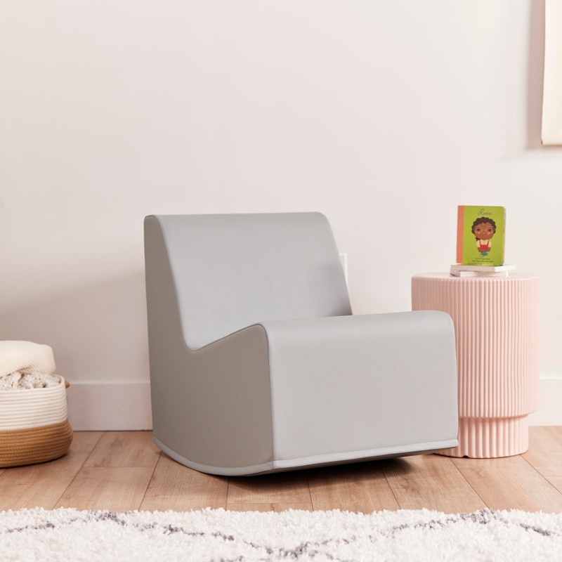 ECR4Kids SoftZone Rocker, Flexible Seating, Grey