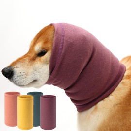 UUREED Dog Calming Hoodie, Hematoma Ear Wrap, Quiet Head Cover Sleeves Ear Covers for Bath, Thunderstorms