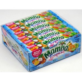 Storck Mamba Tropic Fruit Chews 24 Ct 2.65 Oz Bars Candy Assort Bulk Candies Fruits