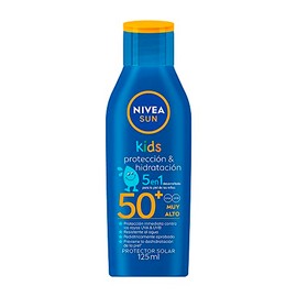 Protector Solar Corporal NIVEA SUN Protección & Hidratación Kids FPS 50+ 125Ml, Sin Fragancia