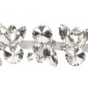 4Pcs Crystal Shoe Buckle 4.3in Long 1.3in Wide Sparkling Easy