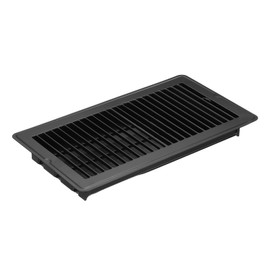 PATIKIL 12 x 6 Inch Floor Register, 1pcs Heavy Duty Air Vent Cover Steel Adjustable Decor Vents Easy Adjust Floor Grates for Sidewall Home Office, Black
