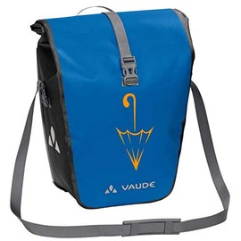 VAUDE Aqua Back Single Special Model with Umbrella Logo Rear Pannier Rack Bag, Blue SE