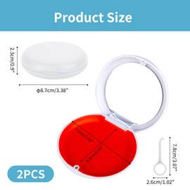 retainer case with magnetic closure,dento box rail box,portable orthodontic box,denture storage box,denture holder case,round retainer container,slim braces case,denture baths,teeth aligner case-white