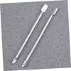 Mikinona 2pcs Stainless Steel Cuticle Spoon Pusher for Manicure Care