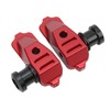Motorcycle Rear Axle Blocks Chain Adjuster Aluminium Alloy Replacement for