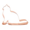 Sitting Exotic Shorthair Cat Copper Cookie Cutter