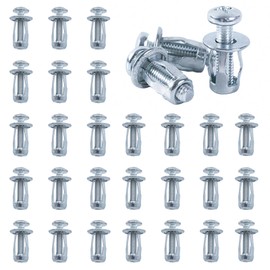 DAIRYCOF Hollow Wall Dowels Pack of 20 M6 x 25 Metal Jack Nuts with Petal Nut for Rigypsum Iron Sheet Thin Walls & Hollow Doors Ideal for Metal Dowels & Expansion Dowels