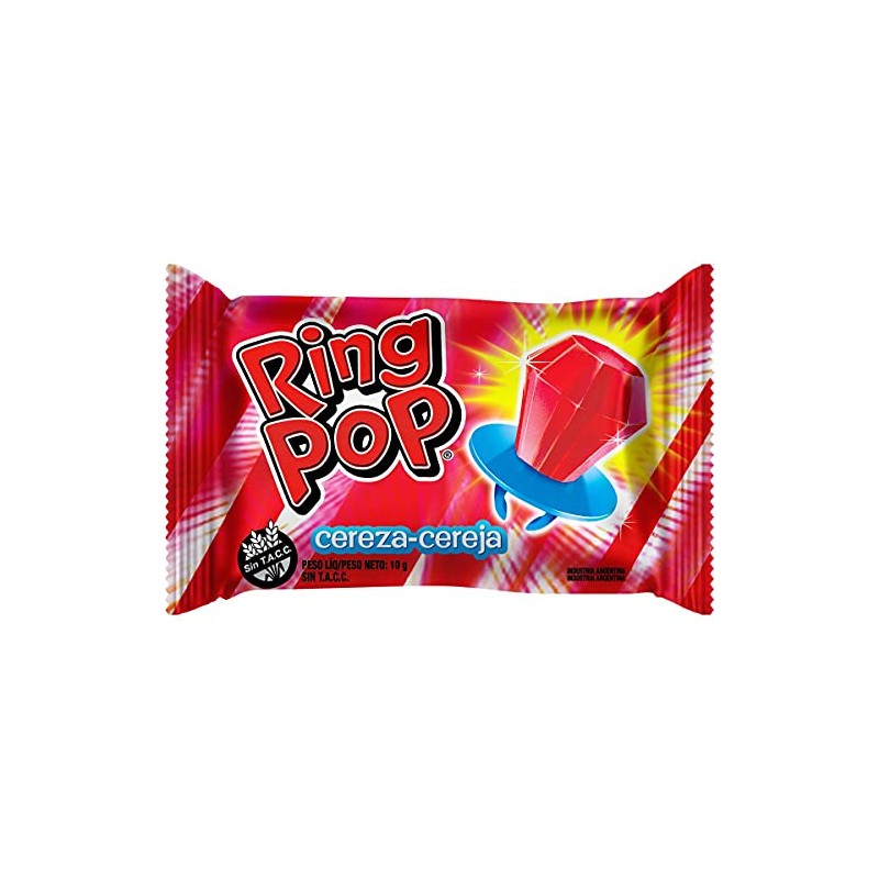 Dulce Ring Pop Chupon Anillo, Surtidos - 168 Gr