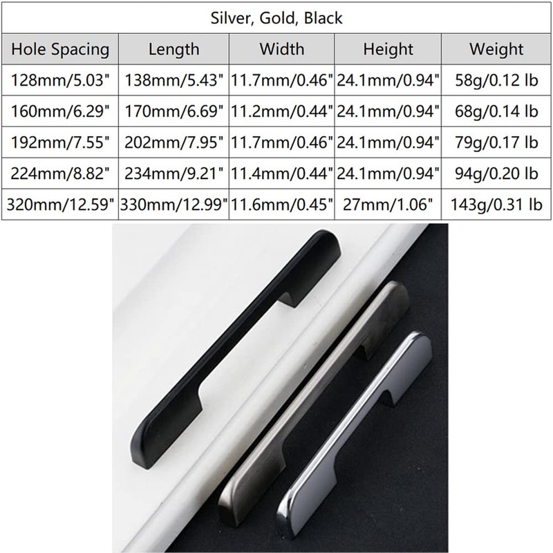 1 Pack Square Bar Handles Kitchen Handle Bathroom Cabinet Pulls