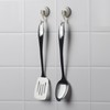 Zeal" Click and Secure Vacuum Suction Cup Hooks, White, Large