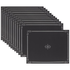 Best Paper Greetings Black Certificate Holders - 11.2 x 8.8 in, 12-Pack, Silver Foil - Certification Folders for Diplomas & Awards - Award Sleeves & Diploma Holders for Employee Appreciation