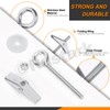 Rustark 15Pcs M5 O-Shaped Eye Bolt Toggle Anchor Assortment Kit