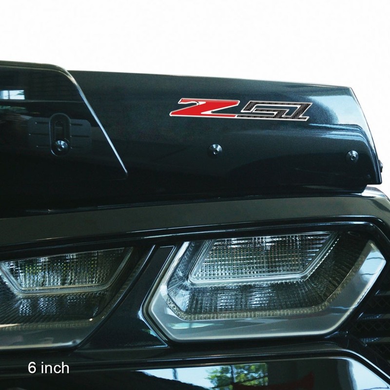 C6, C7, C8 Corvette Z51 Badge Emblem Domed Decal -