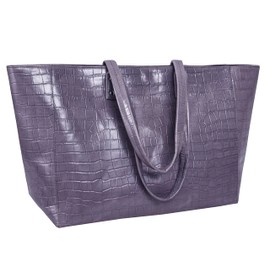 ANTONIO VALERIA Avery Printed Dark Grey Leather Tote/Top Handle Shoulder Bag for Women