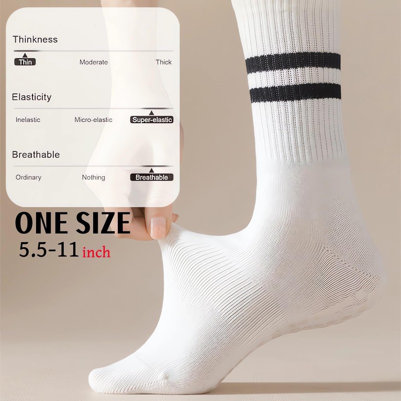 3pairs Women Yoga socks, Pilates socks,anti-slip particles with cushioning effect,silent
