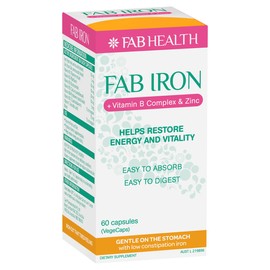 Fab Iron + Vitamin B Complex & Zinc Cap X 60