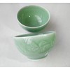 Twokiln Longquan celadon 4.5 inch 10 Oz rice bowl,Celadon glazed
