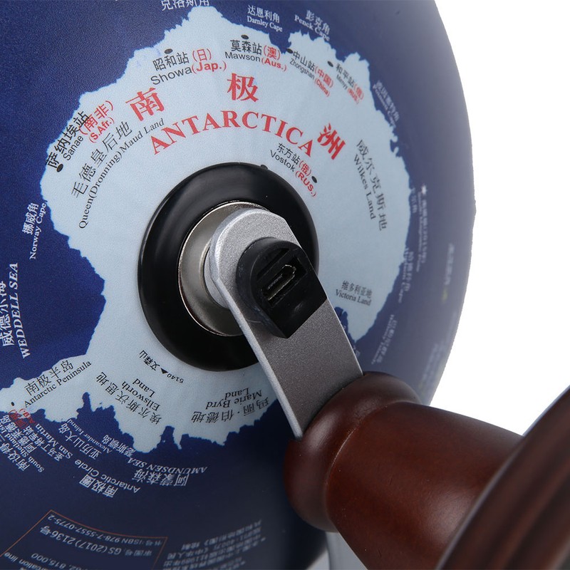 20CM 3D Retro Globe HD Student Learning Tools Study Room