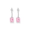 Thomas Sabo H2177-051-9 Women's Sterling Silver Earrings with Pink Cubic